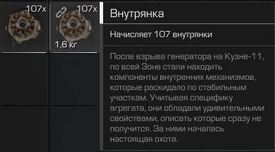Внутрянка — валюта события Электрошторм в STALZONE: описание предмета в инвентаре